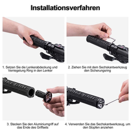 ROCKBROS Ultra - Leicht Fahrradgriffe aus Gummi mit Aluminium Lock - on Design (Fahrradgriffe) kaufen bei Linkreich – Jetzt entdecken!