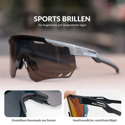 ROCKBROS Ultraleicht Fahrradbrille Polarisierte Sonnenbrille mit UV400 - Schutz (Fahrradbrille) kaufen bei Linkreich – Jetzt entdecken!