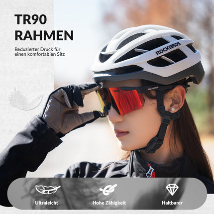 ROCKBROS Ultraleicht Fahrradbrille Polarisierte Sonnenbrille mit UV400 - Schutz (Fahrradbrille) kaufen bei Linkreich – Jetzt entdecken!