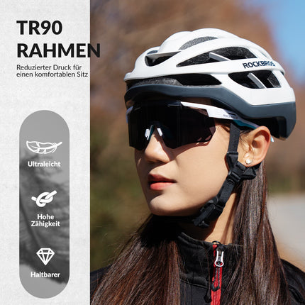 ROCKBROS Ultraleicht Fahrradbrille Selbsttönende Sonnenbrille mit UV400 - Schutz (Fahrradbrille) kaufen bei Linkreich – Jetzt entdecken!