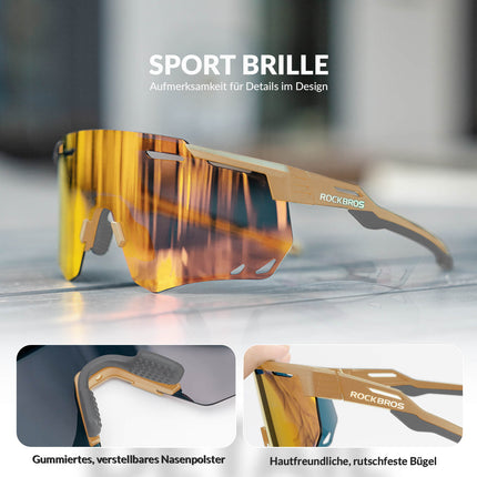 ROCKBROS Ultraleicht Fahrradbrille Selbsttönende Sonnenbrille mit UV400 - Schutz (Fahrradbrille) kaufen bei Linkreich – Jetzt entdecken!