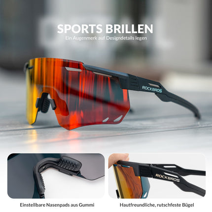 ROCKBROS Ultraleicht Fahrradbrille Selbsttönende Sonnenbrille mit UV400 - Schutz (Fahrradbrille) kaufen bei Linkreich – Jetzt entdecken!
