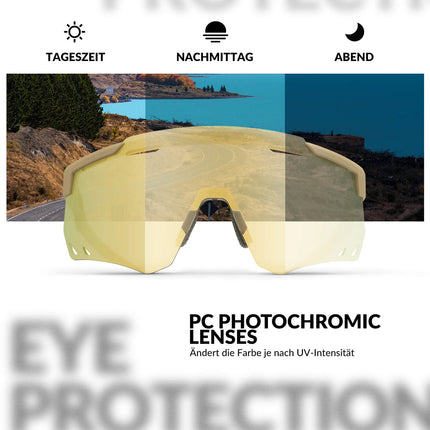ROCKBROS Ultraleicht Fahrradbrille Selbsttönende Sonnenbrille mit UV400 - Schutz (Fahrradbrille) kaufen bei Linkreich – Jetzt entdecken!