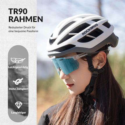 ROCKBROS Ultraleicht Fahrradbrille Selbsttönende Sonnenbrille mit UV400 - Schutz (Fahrradbrille) kaufen bei Linkreich – Jetzt entdecken!