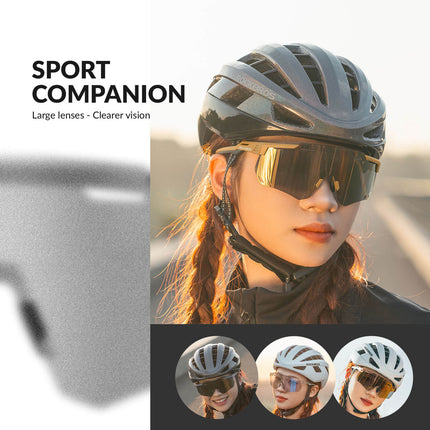 ROCKBROS Ultraleicht Fahrradbrille Selbsttönende Sonnenbrille mit UV400 - Schutz (Fahrradbrille) kaufen bei Linkreich – Jetzt entdecken!