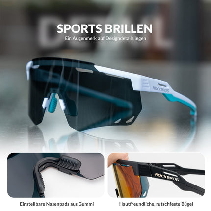 ROCKBROS Ultraleicht Fahrradbrille Selbsttönende Sonnenbrille mit UV400 - Schutz (Fahrradbrille) kaufen bei Linkreich – Jetzt entdecken!