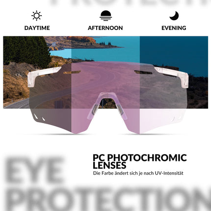 ROCKBROS Ultraleicht Fahrradbrille Selbsttönende Sonnenbrille mit UV400 - Schutz (Fahrradbrille) kaufen bei Linkreich – Jetzt entdecken!