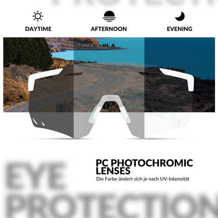 Ultraleichte und Selbsttönende Fahrradbrille (UV400)