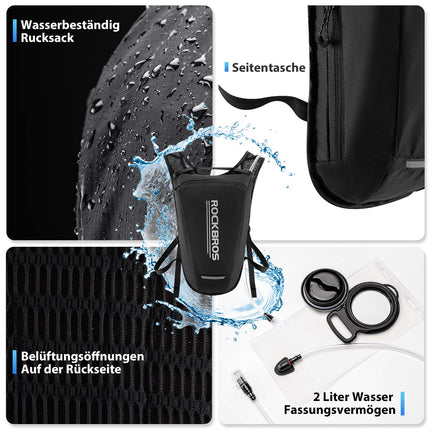 ROCKBROS Ultraleicht Trinkblase Rucksack Fahrradrucksack mit Trinksystem 2L (Rucksack) kaufen bei Linkreich – Jetzt entdecken!