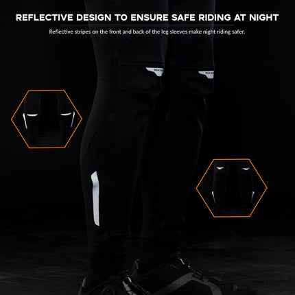 ROCKBROS Unisex Beinlinge Beinwärmer Winddicht Warm Schwarz S - 4XL (Fahrrad Mütze) kaufen bei Linkreich – Jetzt entdecken!