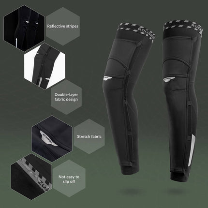 ROCKBROS Unisex Beinlinge Beinwärmer Winddicht Warm Schwarz S - 4XL (Fahrrad Mütze) kaufen bei Linkreich – Jetzt entdecken!