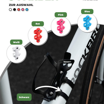 ROCKBROS Universal Flaschenhalter für Fahrrad Kein Stanzen Basis für Umbau (Fahrrad Flaschenhalter) kaufen bei Linkreich – Jetzt entdecken!