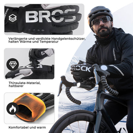 ROCKBROS Vollfinger Handschuhe Fahrradhandschuhe mit Touchscreenfunktion (Fahrradhandschuhe) kaufen bei Linkreich – Jetzt entdecken!