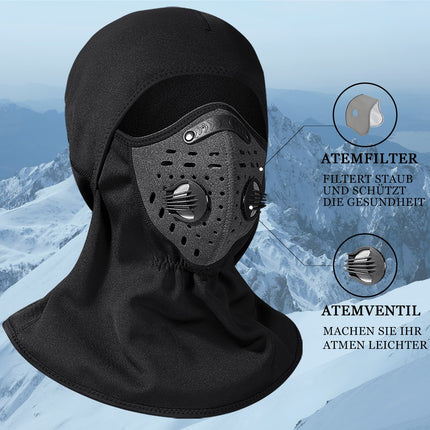 ROCKBROS Warme Sturmhaube Winter Fleece Halswärmer mit Atemfilter (Sturmhaube & Gesichtsmaske) kaufen bei Linkreich – Jetzt entdecken!