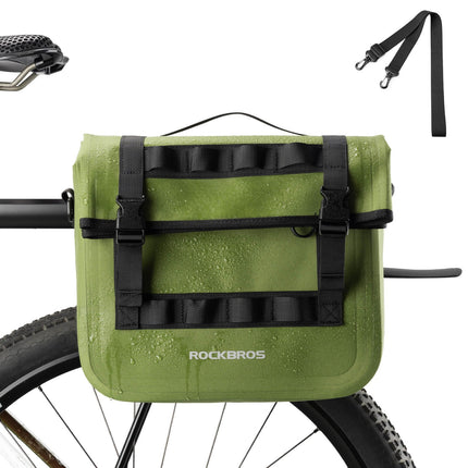 ROCKBROS Wasserdicht Fahrrad Gepäckträgertasche mit Schultergurt hinten 15L (Fahrradtaschen) kaufen bei Linkreich – Jetzt entdecken!