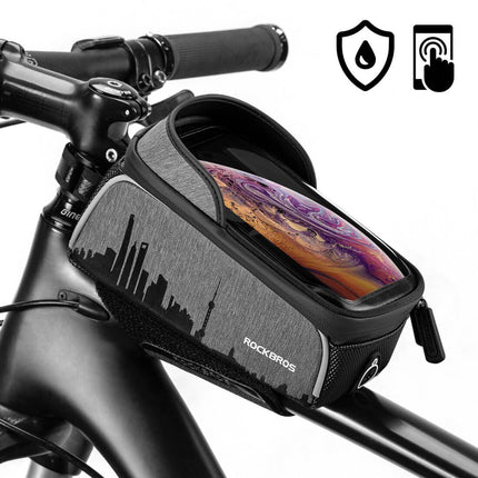 ROCKBROS wasserdicht Oberrohrtasche mit Touchscreen für Handy bis zu 6,5" (Fahrradtaschen) kaufen bei Linkreich – Jetzt entdecken!