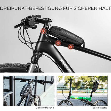 ROCKBROS Wasserdicht Oberrohrtasche Satteltasche 1L/1,5L Schwarz (Fahrradtaschen) kaufen bei Linkreich – Jetzt entdecken!