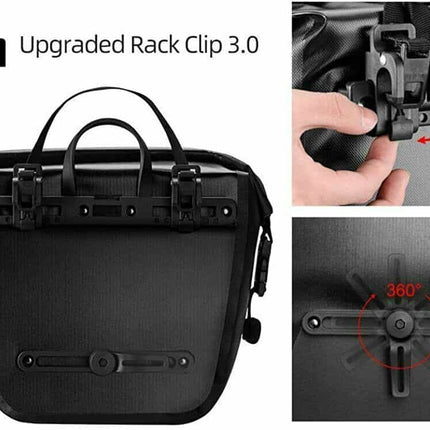 ROCKBROS Wasserdichte Gepäckträgertasche 12-16L