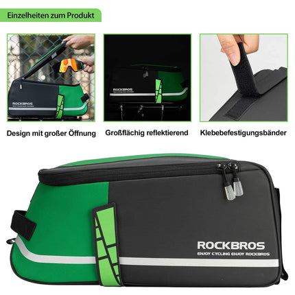 ROCKBROS Wasserdichte Gepäckträgertasche Für Fahrrad (Fahrradtaschen) kaufen bei Linkreich – Jetzt entdecken!