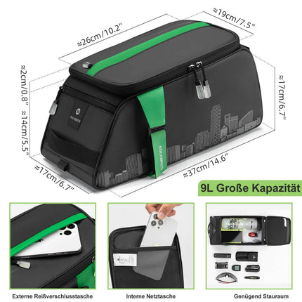 ROCKBROS Wasserdichte Gepäckträgertasche Für Fahrrad (Fahrradtaschen) kaufen bei Linkreich – Jetzt entdecken!