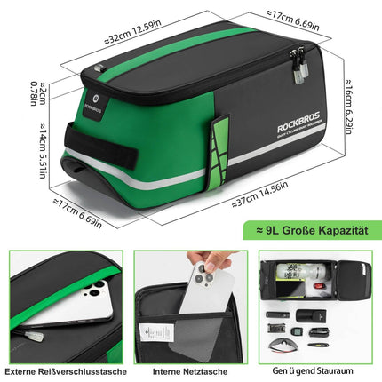 ROCKBROS Wasserdichte Gepäckträgertasche Für Fahrrad (Fahrradtaschen) kaufen bei Linkreich – Jetzt entdecken!