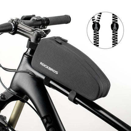 ROCKBROS wasserdichte Oberrohrtasche für Fahrrad 1L / 1.6 L Schwarz (Fahrradtaschen) kaufen bei Linkreich – Jetzt entdecken!