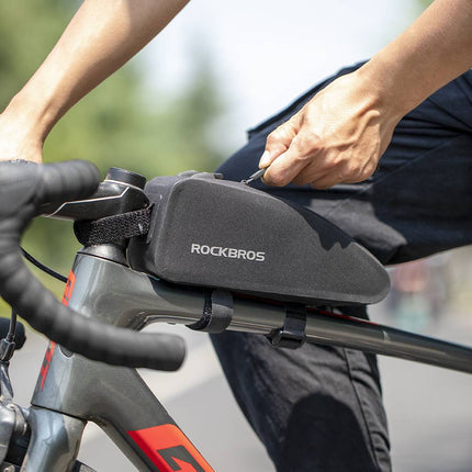 ROCKBROS wasserdichte Oberrohrtasche für Fahrrad 1L / 1.6 L Schwarz (Fahrradtaschen) kaufen bei Linkreich – Jetzt entdecken!