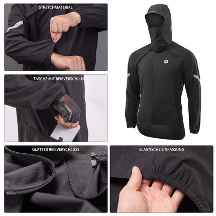 ROCKBROS Winddichte Fahrrad Jacke mit abnehmbarem Ärmel Softshelljacke (Fahrradjacke) kaufen bei Linkreich – Jetzt entdecken!
