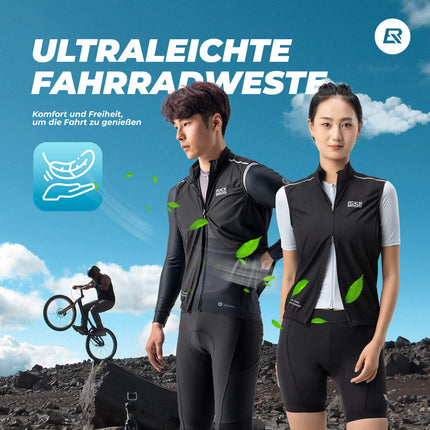 ROCKBROS Windweste Radsport Warnweste Ärmellose (Fahrradjacke) kaufen bei Linkreich – Jetzt entdecken!