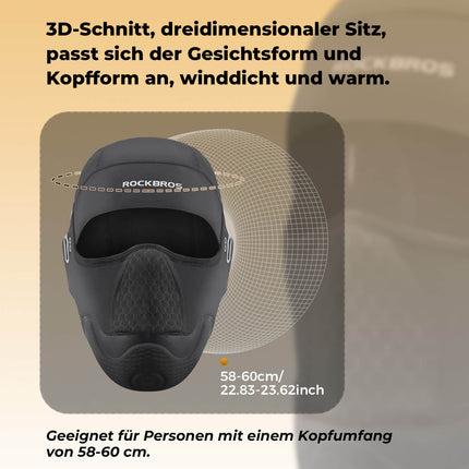 ROCKBROS Winter Balaclava Multifunktion Sturmhaube Winddicht Atmungsaktiv (Sturmhaube & Gesichtsmaske) kaufen bei Linkreich – Jetzt entdecken!