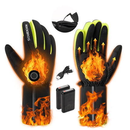 ROCKBROS Winter Beheizte Fahrradhandschuhe Touchscreen Handschuhe M - 2XL (Fahrradhandschuhe) kaufen bei Linkreich – Jetzt entdecken!