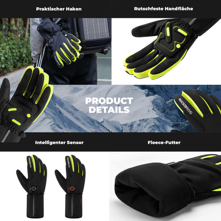 ROCKBROS Winter Beheizte Fahrradhandschuhe Touchscreen Handschuhe M - 2XL (Fahrradhandschuhe) kaufen bei Linkreich – Jetzt entdecken!