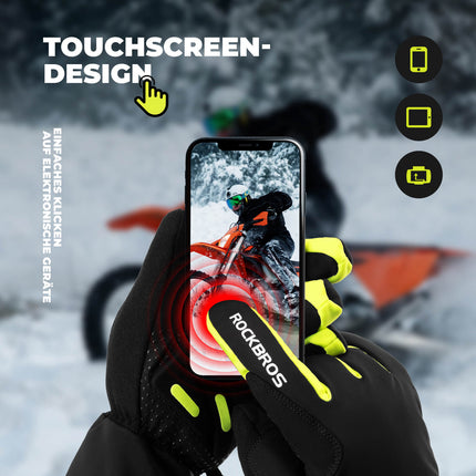 ROCKBROS Winter Beheizte Fahrradhandschuhe Touchscreen Handschuhe M - 2XL (Fahrradhandschuhe) kaufen bei Linkreich – Jetzt entdecken!
