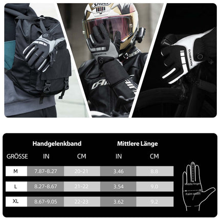 ROCKBROS Winter Beheizte Fahrradhandschuhe Wiederaufladbare Handschuhe M - XL (Fahrradhandschuhe) kaufen bei Linkreich – Jetzt entdecken!