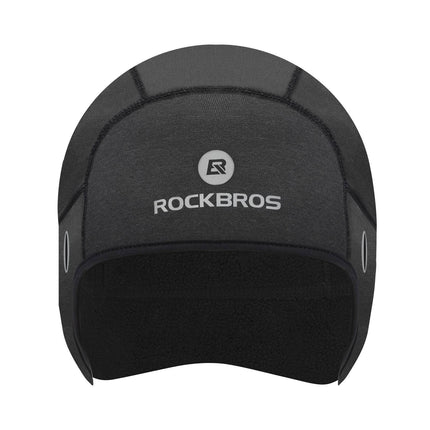 ROCKBROS Winter Fahrrad Mütze Winddicht Helmmütze mit Brillenlöcher