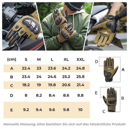 ROCKBROS Winter Fahrradhandschuhe Atmungsaktiv Schlagfest Touchscreen Braun (Fahrradhandschuhe) kaufen bei Linkreich – Jetzt entdecken!