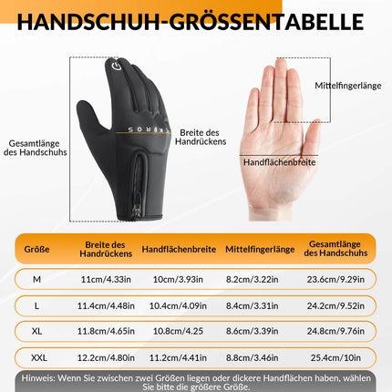ROCKBROS Winter Fahrradhandschuhe mit Gel Gepolstert Touchscreen - fähig (Fahrradhandschuhe) kaufen bei Linkreich – Jetzt entdecken!