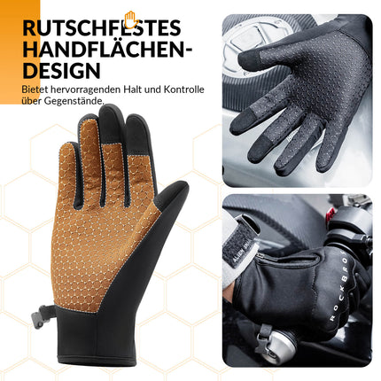 ROCKBROS Winter Fahrradhandschuhe mit Gel Gepolstert Touchscreen - fähig (Fahrradhandschuhe) kaufen bei Linkreich – Jetzt entdecken!
