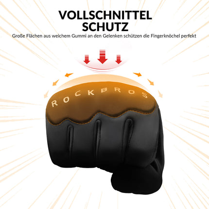 ROCKBROS Winter Fahrradhandschuhe mit Gel Gepolstert Touchscreen - fähig (Fahrradhandschuhe) kaufen bei Linkreich – Jetzt entdecken!