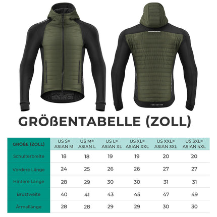 ROCKBROS Winter Fahrradjacke Herren Winddicht Thermo Softshelljacke mit Kapuze (Fahrradjacke) kaufen bei Linkreich – Jetzt entdecken!