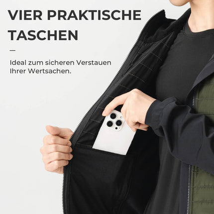 ROCKBROS Winter Fahrradjacke Herren Winddicht Thermo Softshelljacke mit Kapuze (Fahrradjacke) kaufen bei Linkreich – Jetzt entdecken!