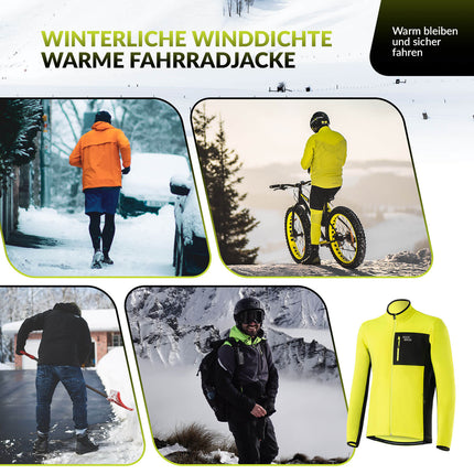 ROCKBROS Winter Fahrradjacke Herren Winddicht Warm Wanderjacke (Fahrradjacke) kaufen bei Linkreich – Jetzt entdecken!
