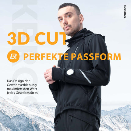 ROCKBROS Winter Fahrradjacke Winddicht – Mit TPU - Touchscreen - Bedienung (Fahrradjacke) kaufen bei Linkreich – Jetzt entdecken!