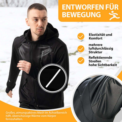 ROCKBROS Winter Fahrradjacke Winddicht – Mit TPU - Touchscreen - Bedienung (Fahrradjacke) kaufen bei Linkreich – Jetzt entdecken!