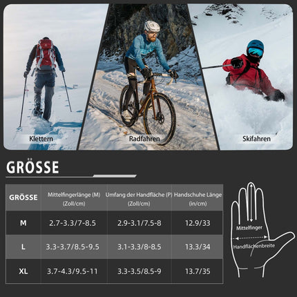 ROCKBROS Winter Handschuhe Beheizbare Fahrradhandschuhe mit Batterie M - XL (Fahrradhandschuhe) kaufen bei Linkreich – Jetzt entdecken!