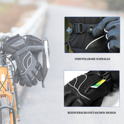 ROCKBROS Winter Handschuhe Warm Skihandschuhe Winddicht - 20℃ M - XL (Fahrradhandschuhe) kaufen bei Linkreich – Jetzt entdecken!