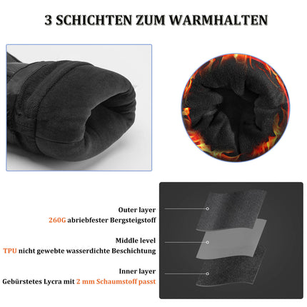 ROCKBROS Winter Handschuhe Warm Skihandschuhe Winddicht - 20℃ M - XL (Fahrradhandschuhe) kaufen bei Linkreich – Jetzt entdecken!