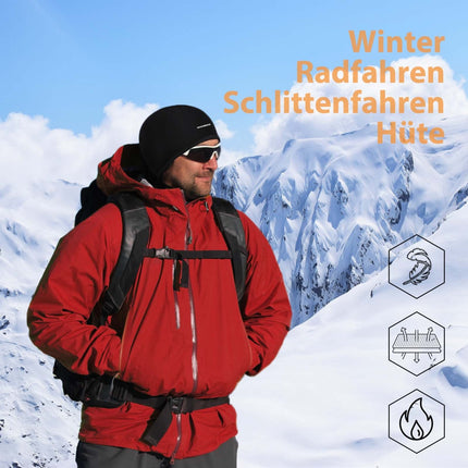 ROCKBROS Winter Laufmütze Fahrrad Mütze aus Fleece schweißfest und warm (Fahrrad Mütze) kaufen bei Linkreich – Jetzt entdecken!