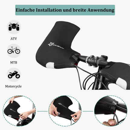 ROCKBROS Winter Lenkerstulpen Winddicht Handschuhe Schwarz (Lenkerstulpe) kaufen bei Linkreich – Jetzt entdecken!