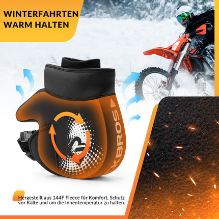 ROCKBROS Winter Lenkerstulpen Winddicht Motorrad Handschuhe Schwarz (Lenkerstulpe) kaufen bei Linkreich – Jetzt entdecken!